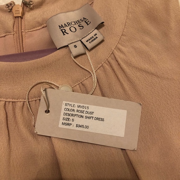 Marchesa Shift Dress, Dusty Rose - Picture 2 of 6